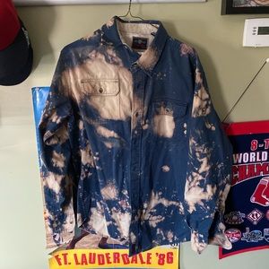 90’s Vintage Wrangler Button Up (Hand -bleached)